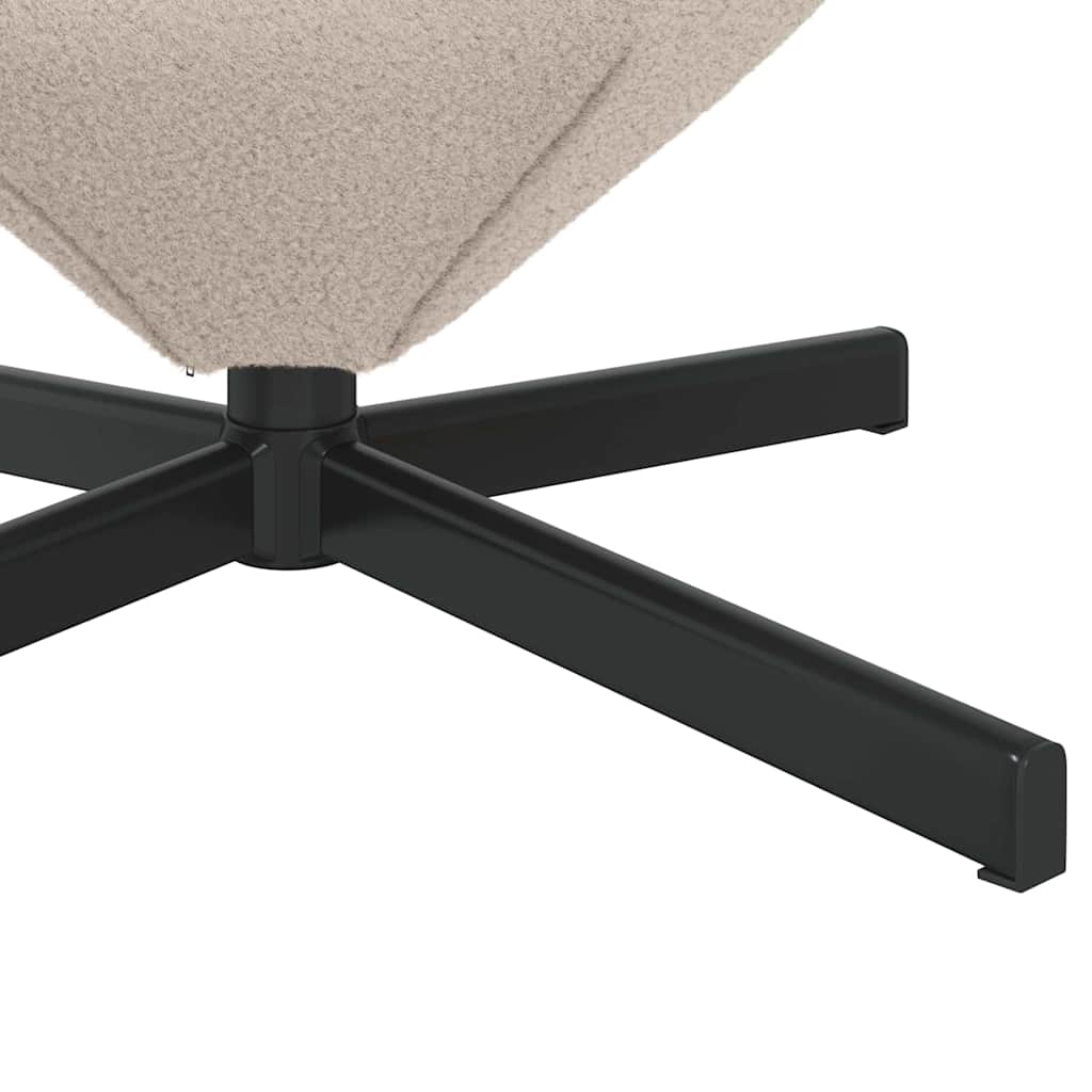 Egg Chair 63 X 73 X 90 Cm Curly Wool-Like Fabric